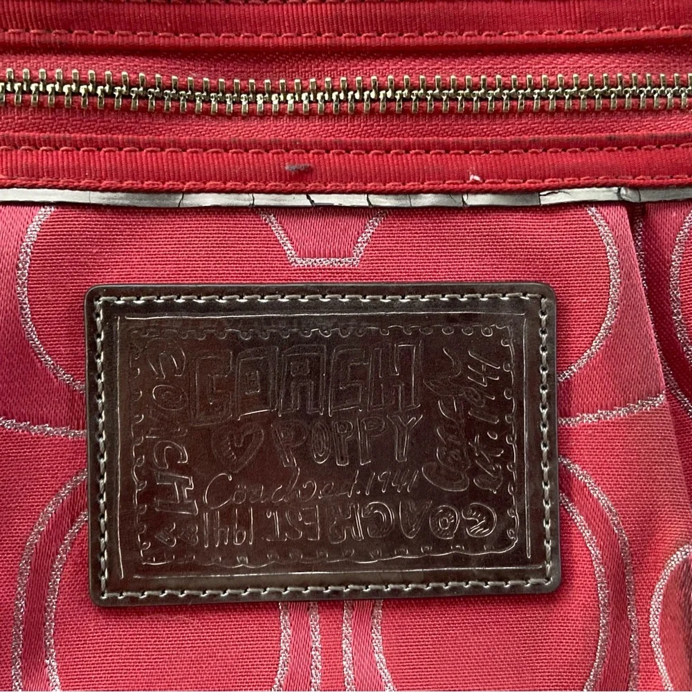 100% Authentic Coach Poppy Signature Glam Tote | Pre-loved | GUC - Picture 2 of 9